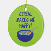 Getreide macht mich glücklich keramik ornament (Links)