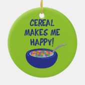 Getreide macht mich glücklich keramik ornament (Hinten)