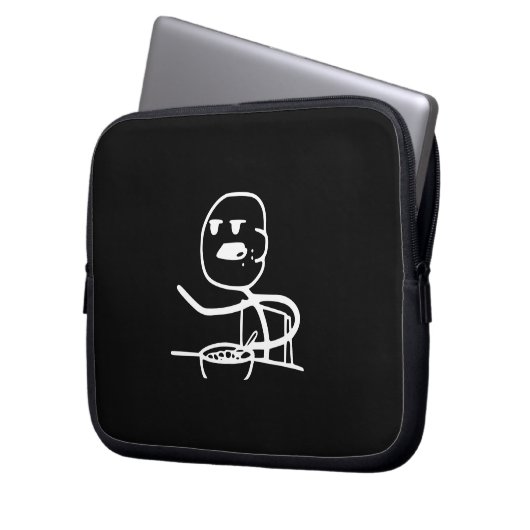 Getreide Meme Typ Laptopschutzhülle (Vorderseite Links)