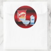 Getreide Runder Aufkleber (Tasche)