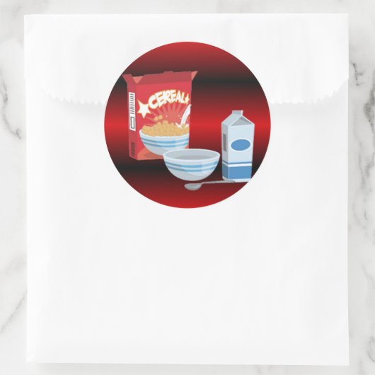 Getreide Runder Aufkleber (Tasche)