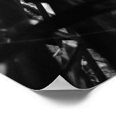 Getreide Schwarz Weiß Poster (Ecke)