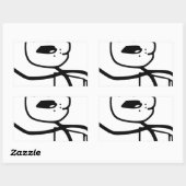 Getreide Typ Meme Rechteckiger Aufkleber (Blatt)