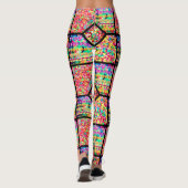 Getreide und Emojis FoodMood Leggings (Rückseite)