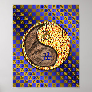 Getreide und Feuer Ox Poster