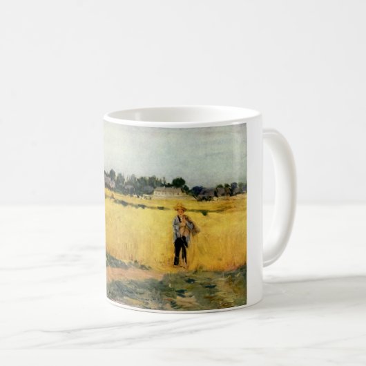 Getreidefeld (von Berthe Morisot) Kaffeetasse (VorderseiteRechts)