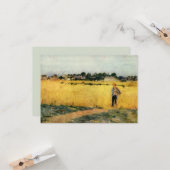 Getreidefeld (von Berthe Morisot) Karte (Vorderseite/Rückseite Beispiel)