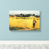 Getreidefeld (von Berthe Morisot) Leinwanddruck (Insitu (Holzboden))