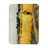 Getreidefeld (von Berthe Morisot) Magnet (Vertikal)