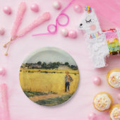 Getreidefeld (von Berthe Morisot) Pappteller (Party)