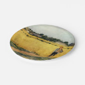 Getreidefeld (von Berthe Morisot) Pappteller (Schrägansicht)