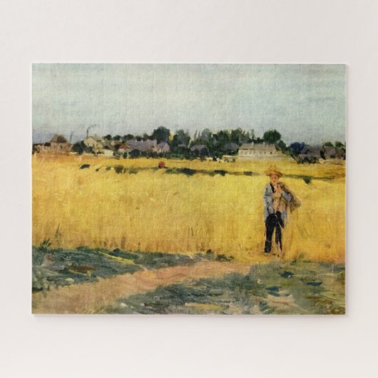 Getreidefeld (von Berthe Morisot) Puzzle (Horizontal)