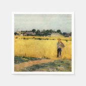 Getreidefeld (von Berthe Morisot) Serviette (Vorderseite)