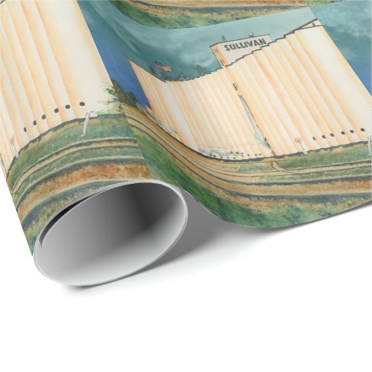 Getreideheber Ulysses Kansas Sullivan, Inc. Geschenkpapier (Rolleneckpunkt)