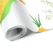 Getreidekarotten-Gemüse Geschenkpapier (Rolleneckpunkt)