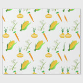 Getreidekarotten-Gemüse Geschenkpapier (Flach)