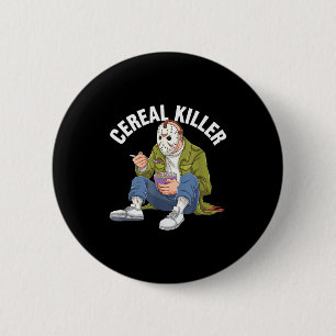 Getreidekiller Lustiger Halloween-Horrorfilm Maski Button