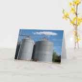 Getreidekörner auf dem Aufzug Karte (Gelbe Blume)