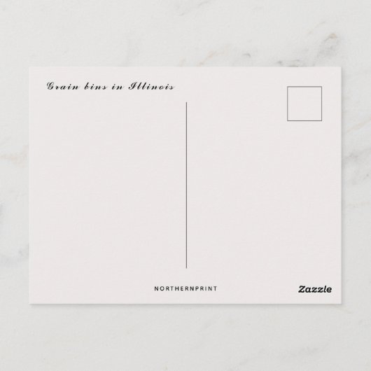 Getreidekörner in Sturmy Weather in Illinois Postkarte (Rückseite)