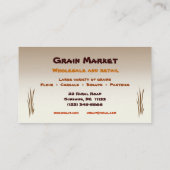 Getreidemarkt Visitenkarte (Rückseite)