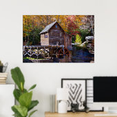 Getreidemühle, Babcock, West Virginia Poster (Heimbüro)