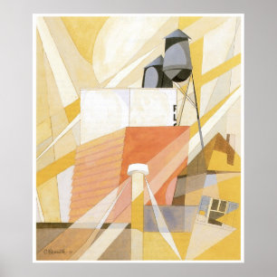 Getreidemühle (Fabrik), Charles Demuth Poster