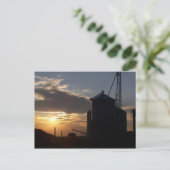 Getreidetrockner & SunRise Postkarte (Stehend Vorderseite)