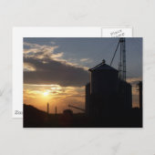 Getreidetrockner & SunRise Postkarte (Vorne/Hinten)