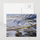 Getreidezug, Alberta, Kanada Winter Postkarte (Vorne/Hinten)