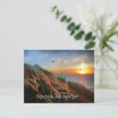 Getrennt, aber zusammen (kovid 19 Ermutigung) Postkarte (Stehend Vorderseite)