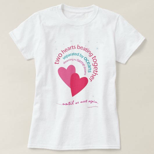 Getrennt durch Ozeane T-Shirt (Design vorne)