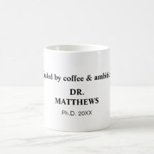 Getrennt von Kaffee & Ehrgeiz.