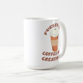 Getrennt von Kaffee und Kreativität - Motto des Ep Kaffeetasse (VorderseiteRechts)