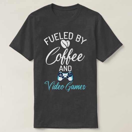 Getrennt von Kaffee- und Videospielen, lustiger Ga T-Shirt (Design vorne)