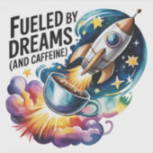 Getrennt von Träumen (und Koffein) Aufkleber (Vorderseite)