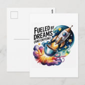 Getrennt von Träumen (und Koffein) Postkarte (Vorne/Hinten)