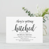 Getrennte Bridal Dusche Einladungskarten (Stehend Vorderseite)