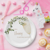 Getrennte Champagne Pappteller (Party)