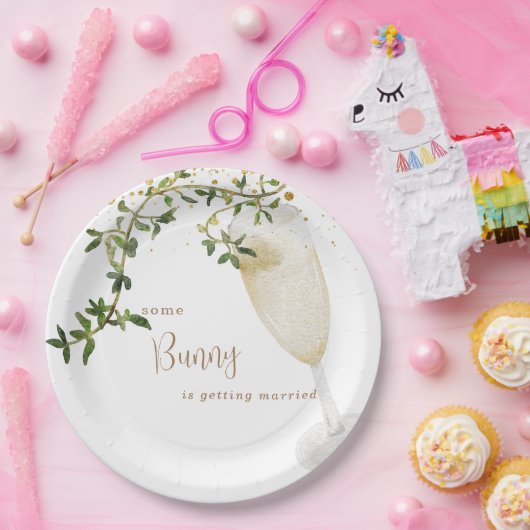 Getrennte Champagne Pappteller (Party)