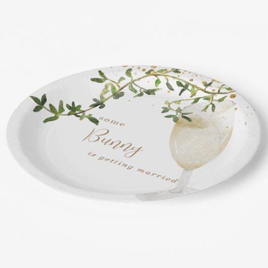 Getrennte Champagne Pappteller (Schrägansicht)