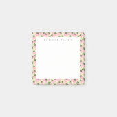 Getrennte Erdbeeren (Creme) kundenspezifisch Post-it Klebezettel (Vorderseite)