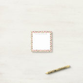 Getrennte Erdbeeren (Creme) kundenspezifisch Post-it Klebezettel (Auf Schreibtisch)