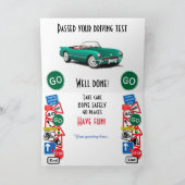 Getrennte Fahrprüfung Herzlichen Glückwunsch Karte (Innenseite)