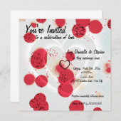 Getrennte Herzen Einladung (Vorne/Hinten)