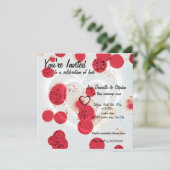 Getrennte Herzen Einladung (Stehend Vorderseite)