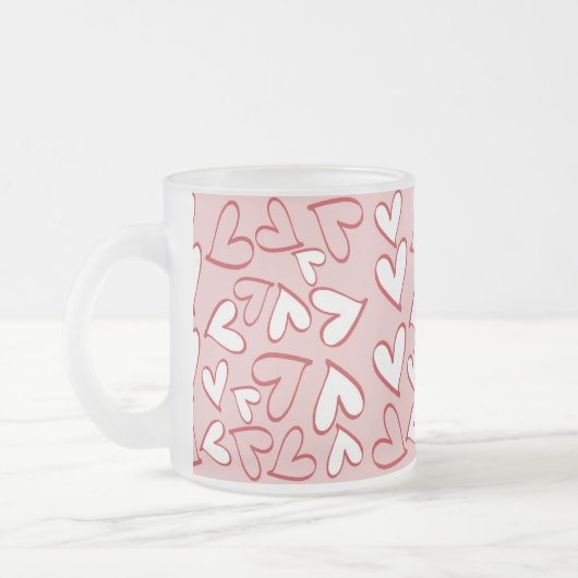 Getrennte Herzen Mattglastasse (Links)