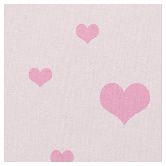 Getrennte rosa Herzen auf hellrosa Stoff (Nahaufnahme)