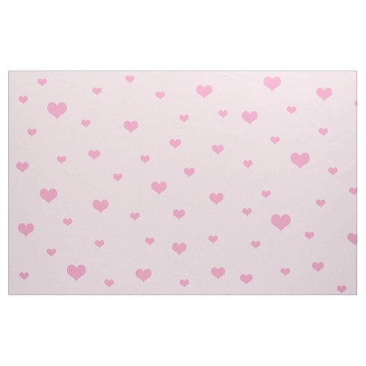 Getrennte rosa Herzen auf hellrosa Stoff (Fat Quarter (45,7 x 55,9 cm))
