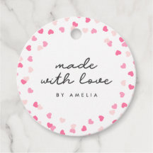 Getrennte rosa Herzklopfen aus Liebe