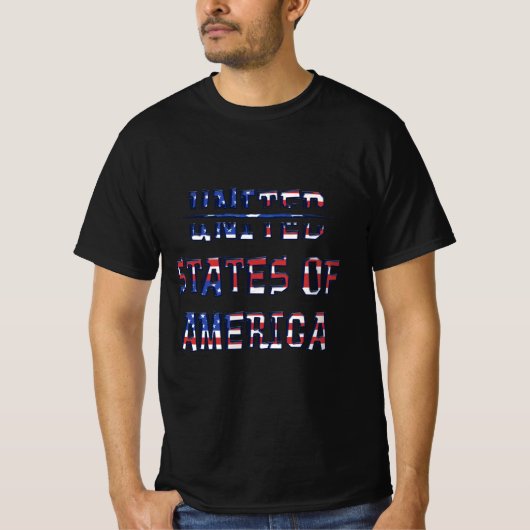 Getrennte Staaten Amerikas T-Shirt (Vorderseite)